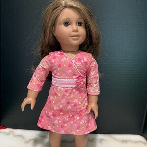 American Girl Doll 2008 Brown Hair Brown Eyes 18” Pleasant Co